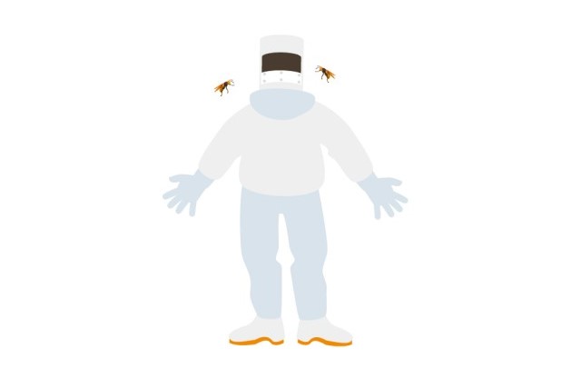 蜂専用の防護服の種類